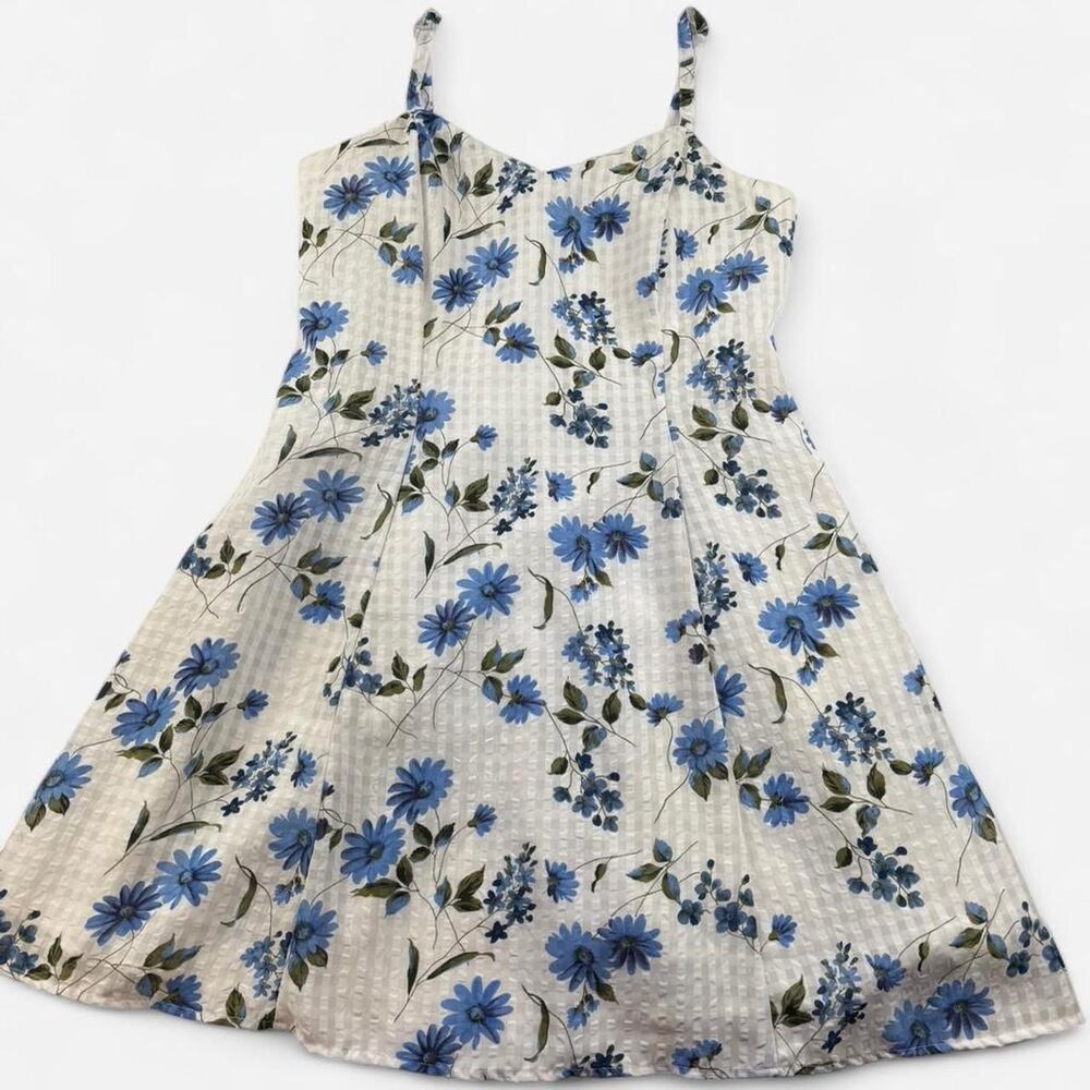 Vintage Floral Mini Dress – Women’s Size 13 – Classic Summer Cottagecore